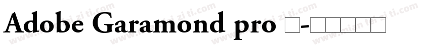 Adobe Garamond pro 加字体转换
